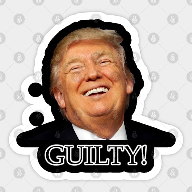 GUILTY! Sticker by colormecolorado